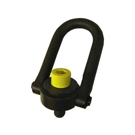 Safety Swivel Hoist Ring,34 In Long UBar Dia,103 In Thread Protrusion,5,000 Lb Rated Load, 46650